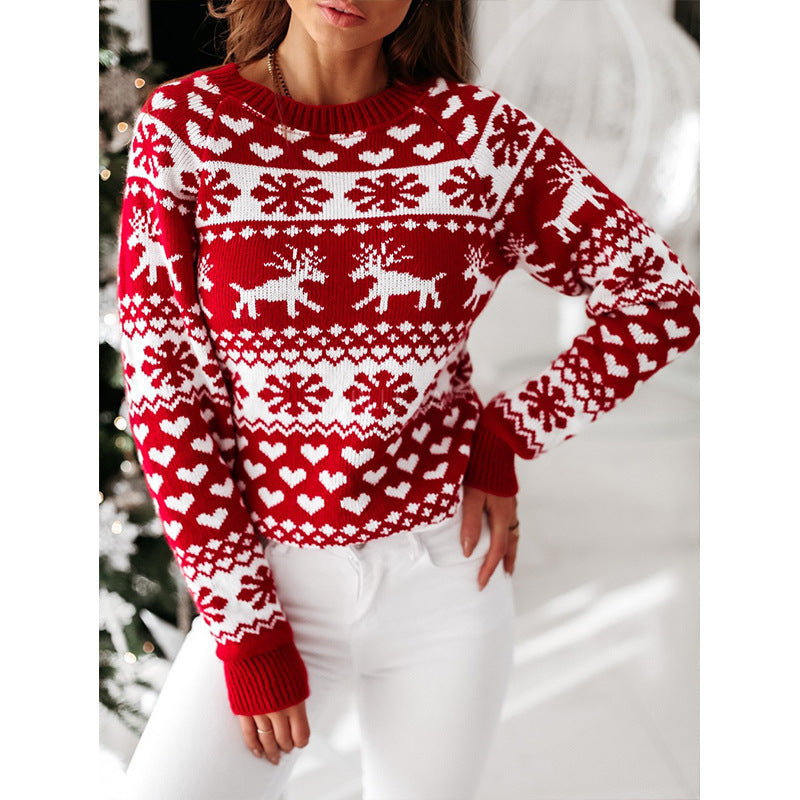 Women soft warm Christmas sweater