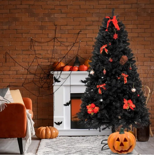 7ft 1500 PVC Branch Christmas Tree Black