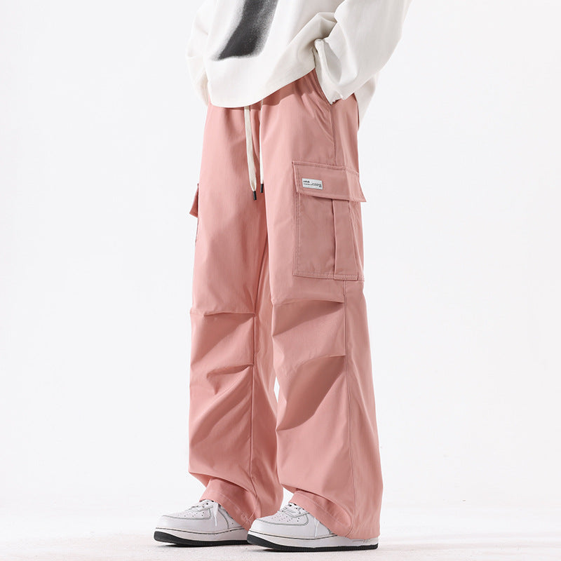 Mens retro high cargo pants