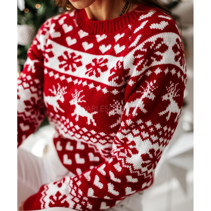 Women soft warm Christmas sweater