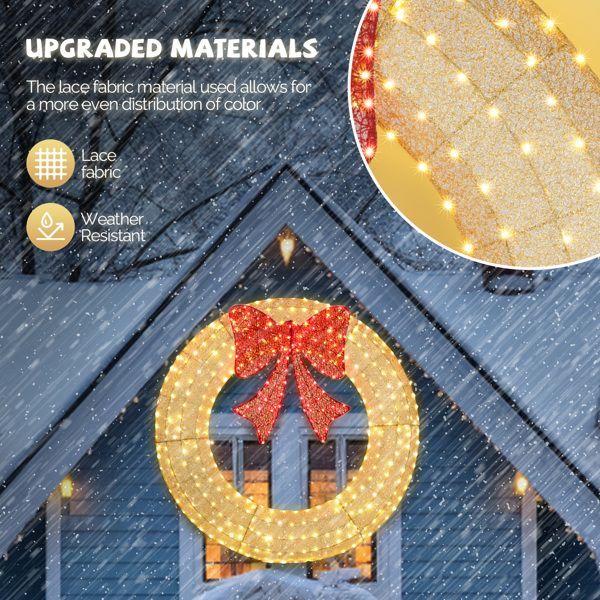 60in Pre-Lit Outdoor Christmas W 400 Lights