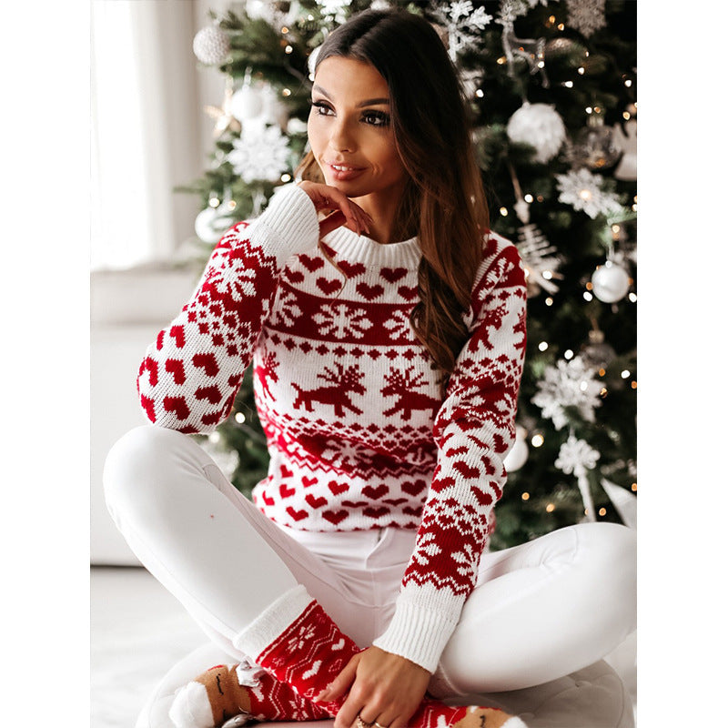 Women soft warm Christmas sweater
