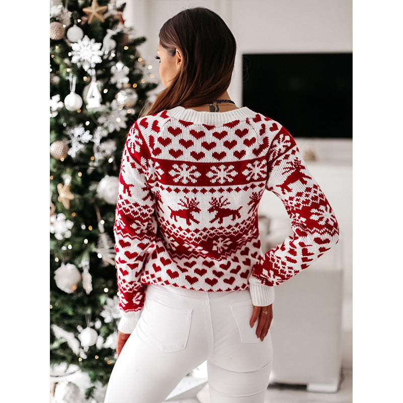 Women soft warm Christmas sweater