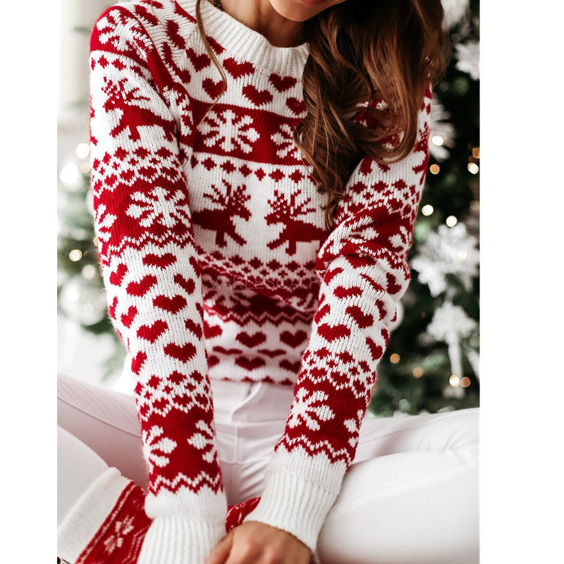 Women soft warm Christmas sweater