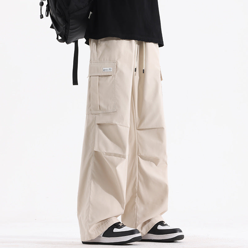 Mens retro high cargo pants