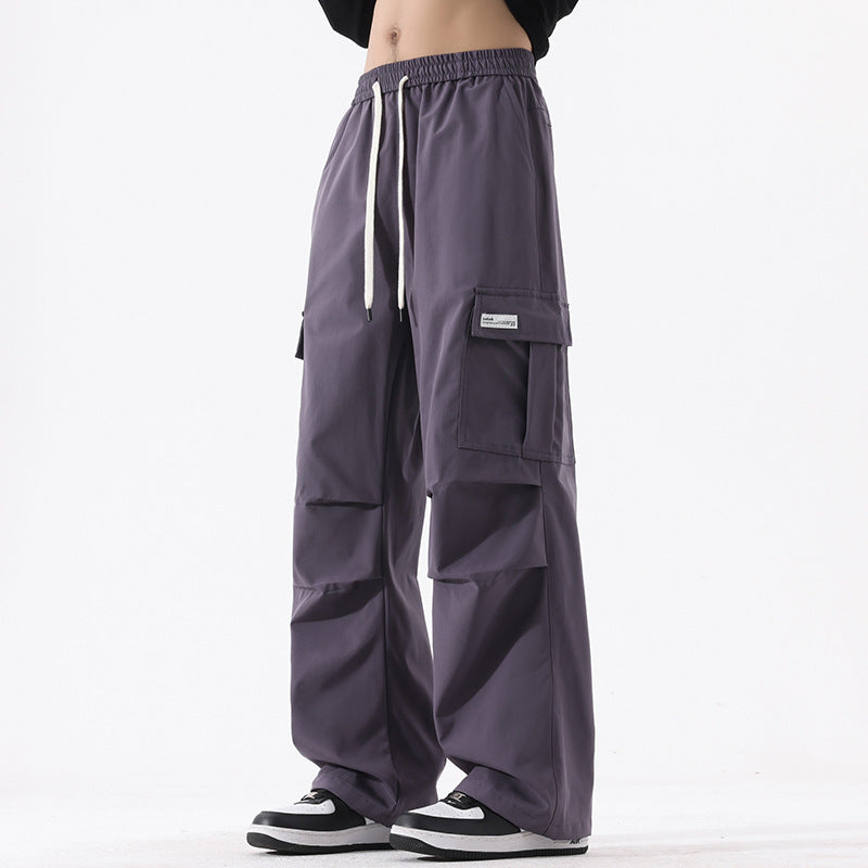 Mens retro high cargo pants