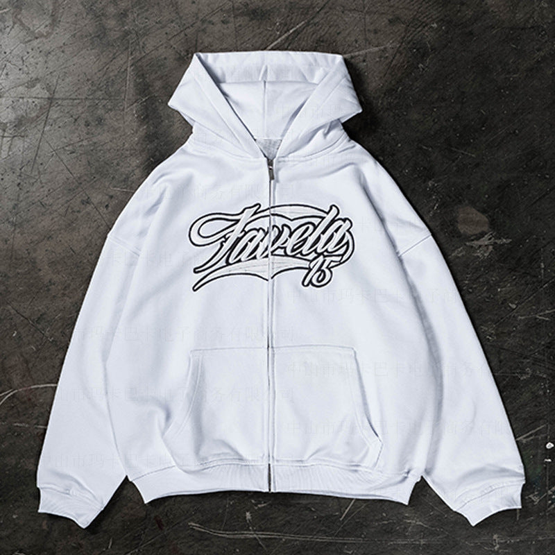 American Retro zip up hoodie
