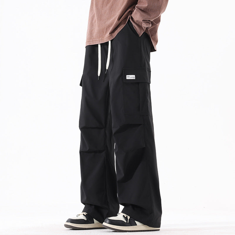 Mens retro high cargo pants