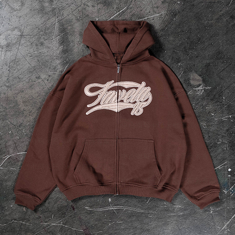 American Retro zip up hoodie