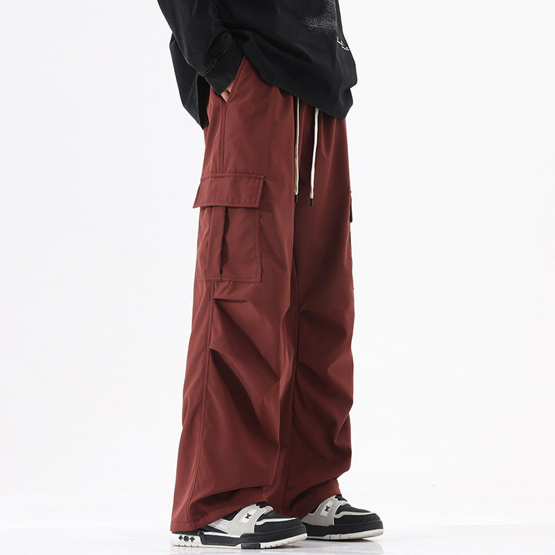 Mens retro high cargo pants