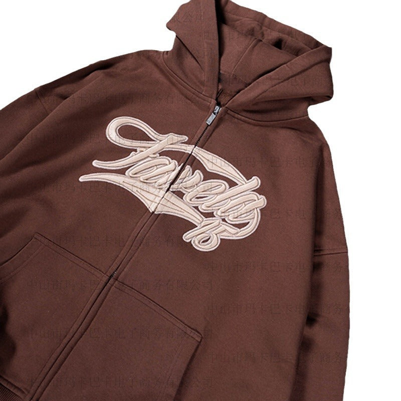 American Retro zip up hoodie