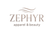 a very attractive logo zephyr apparel & beauty