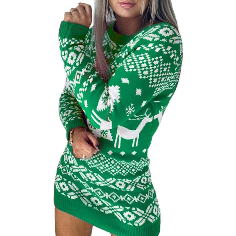 Women soft warm Christmas sweater