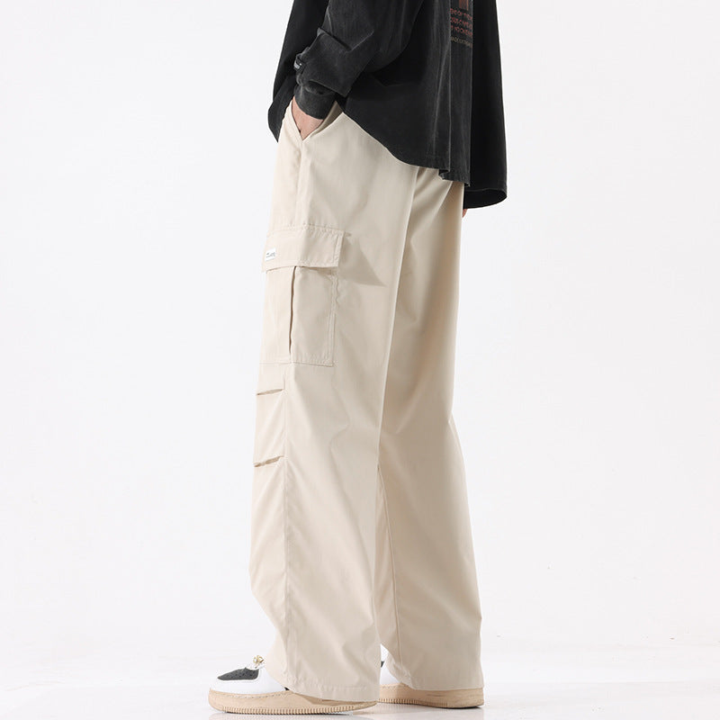 Mens retro high cargo pants