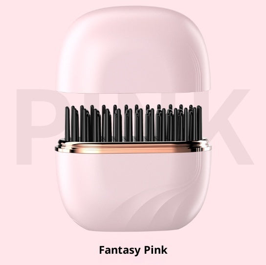 Mini wireless portable straight hair comb